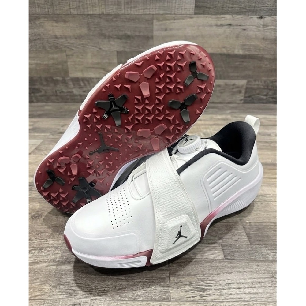 Air Jordan Rev Golf Shoes White Black Team Red Men's Size 6.5 New FV6338-104
